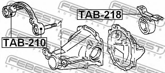 Febest Silent block gearbox rear axle – price [object Object] PLN