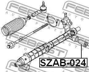 Silent block steering rack Febest SZAB-024