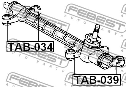 Steering rack bush Febest TAB-039