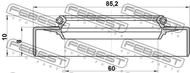 Febest SEAL OIL-DIFFERENTIAL – price 27 PLN