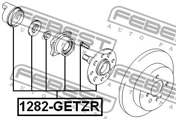 Wheel hub Febest 1282-GETZR