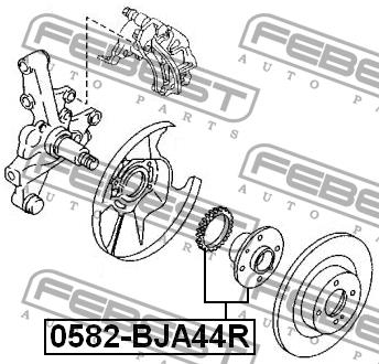 Febest Rear wheel hub – price [object Object] PLN