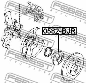 Febest Rear wheel hub – price [object Object] PLN