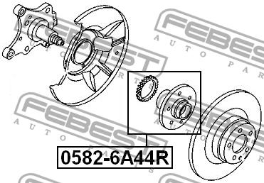 Febest Rear wheel hub – price [object Object] PLN