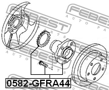 Febest Rear wheel hub – price [object Object] PLN