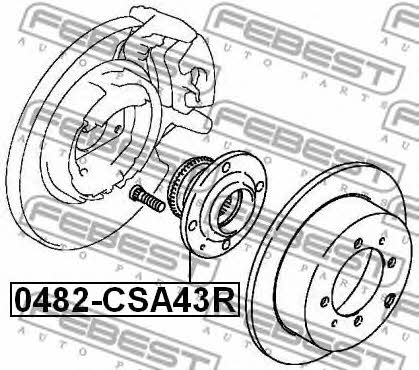 Febest Rear wheel hub – price [object Object] PLN