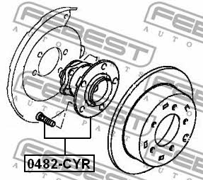 Febest Rear wheel hub – price [object Object] PLN