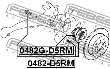Febest Rear wheel hub – price 388 PLN