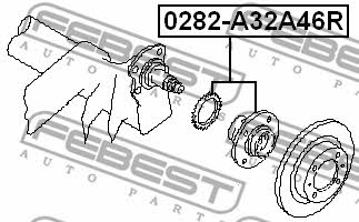 Febest Rear wheel hub – price [object Object] PLN