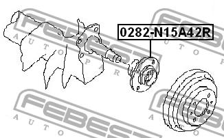 Febest Wheel hub – price 217 PLN