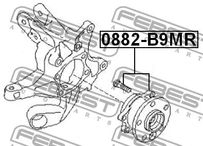 Febest Rear wheel hub – price [object Object] PLN