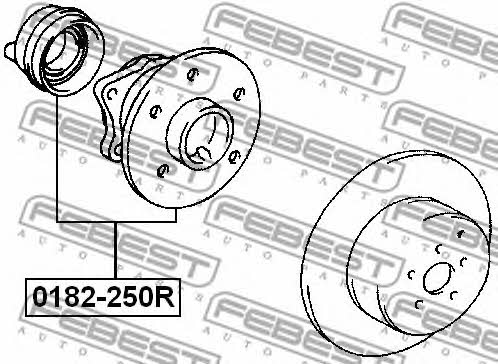 Febest Rear wheel hub – price [object Object] PLN