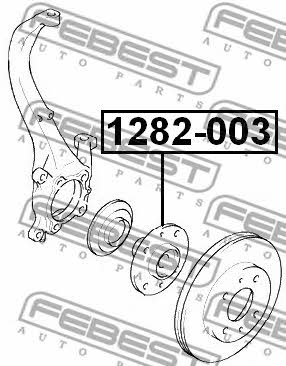 Febest Wheel hub front – price 132 PLN