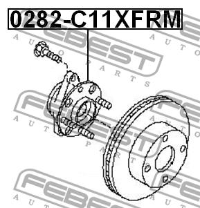 Febest Wheel hub front – price [object Object] PLN