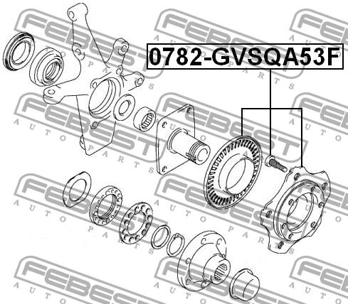 Febest Wheel hub front – price 269 PLN