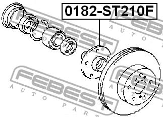 Febest Wheel hub front – price 125 PLN
