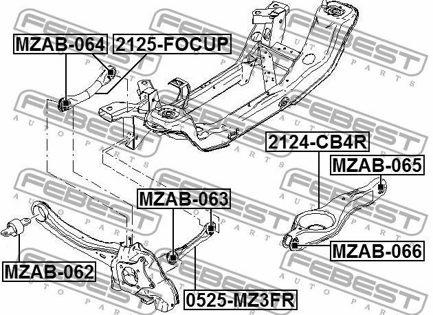 Febest Traction rear transverse – price [object Object] PLN