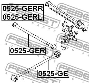 Traction rear transverse Febest 0525-GER