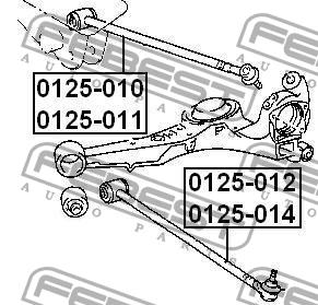 Traction rear longitudinal Febest 0125-012