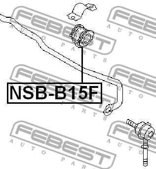 Febest Front stabilizer bush – price 14 PLN