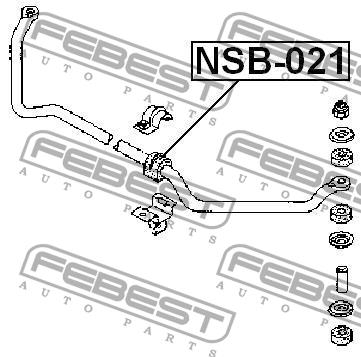 Front stabilizer bush Febest NSB-021