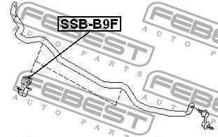 Front stabilizer bush Febest SSB-B9F