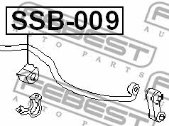 Front anti roll bar bush Febest SSB-009