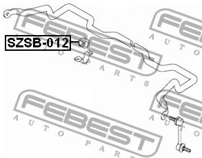 Febest Front stabilizer bush – price 16 PLN