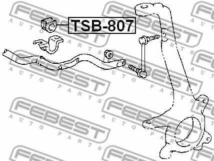 Front stabilizer bush Febest TSB-807