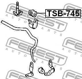 Febest Front stabilizer bush – price