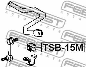 Front stabilizer bush Febest TSB-15M