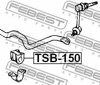 Front stabilizer bush Febest TSB-150