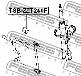 Febest Front anti roll bar bush – price 15 PLN