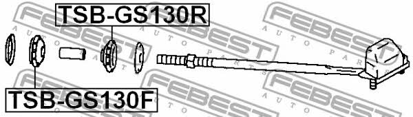 Febest Bearing Bush, stabiliser – price