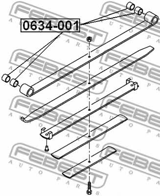 Febest Spring Earring Bushing – price 10 PLN