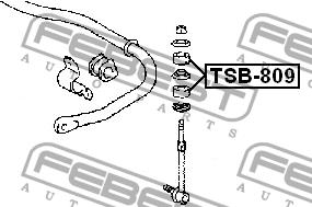 Bush front stabilizer bar Febest TSB-809