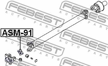 Febest Joint, propeller shaft – price 45 PLN