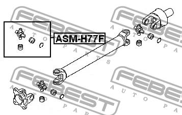 Joint, propeller shaft Febest ASM-H77F