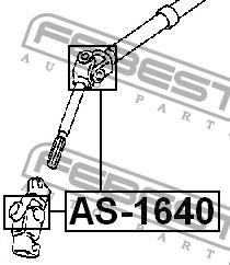 Steering shaft spindle Febest AS-1640