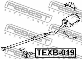 Febest Exhaust mounting bracket – price 92 PLN