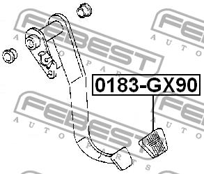 Febest Clutch pedal cover – price [object Object] PLN