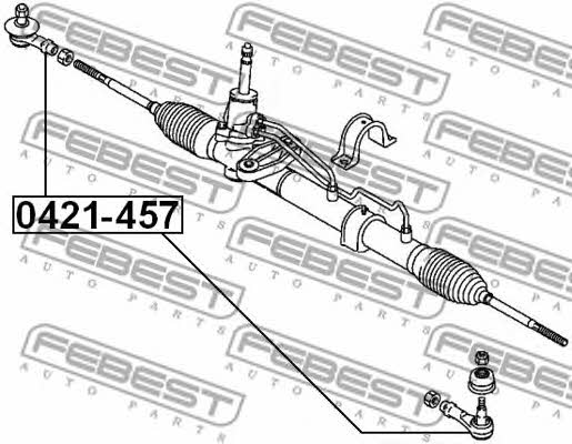 Febest Tie rod end outer – price [object Object] PLN