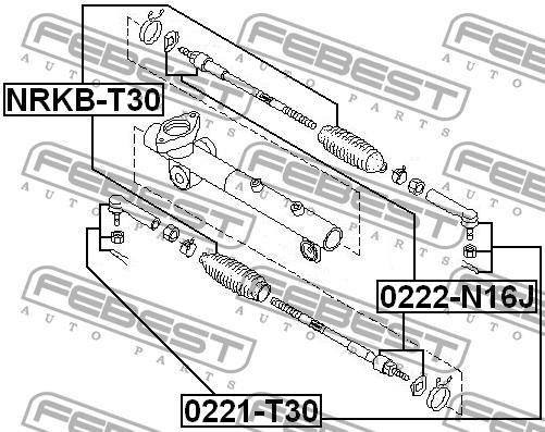 Febest Tie rod end outer – price 47 PLN