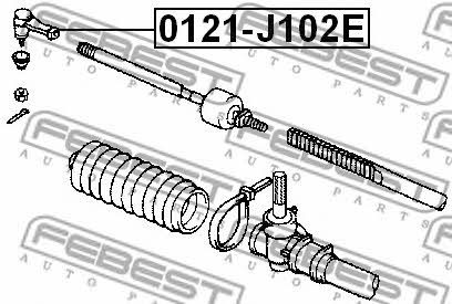 Febest Tie rod end outer – price 50 PLN