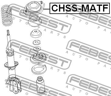 Febest Front Shock Absorber Support – price 98 PLN
