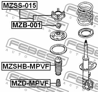 Febest Strut bearing with bearing kit – price 111 PLN