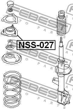 Febest Strut bearing with bearing kit – price 97 PLN