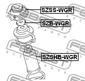 Febest Front strut mount – price 92 PLN