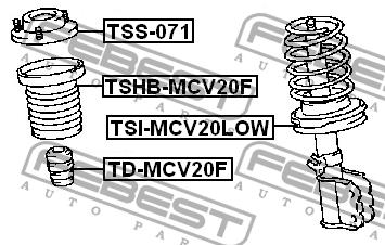 Febest Front Shock Absorber Support – price 143 PLN