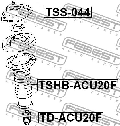 Febest Front Shock Absorber Support – price 126 PLN